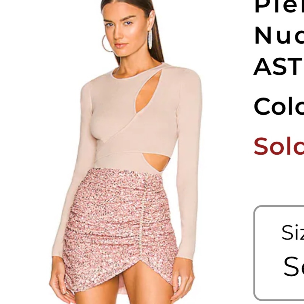 ASTR The Label Pierson Sweater Bodysuit in Nude – Size Small – Never Worn